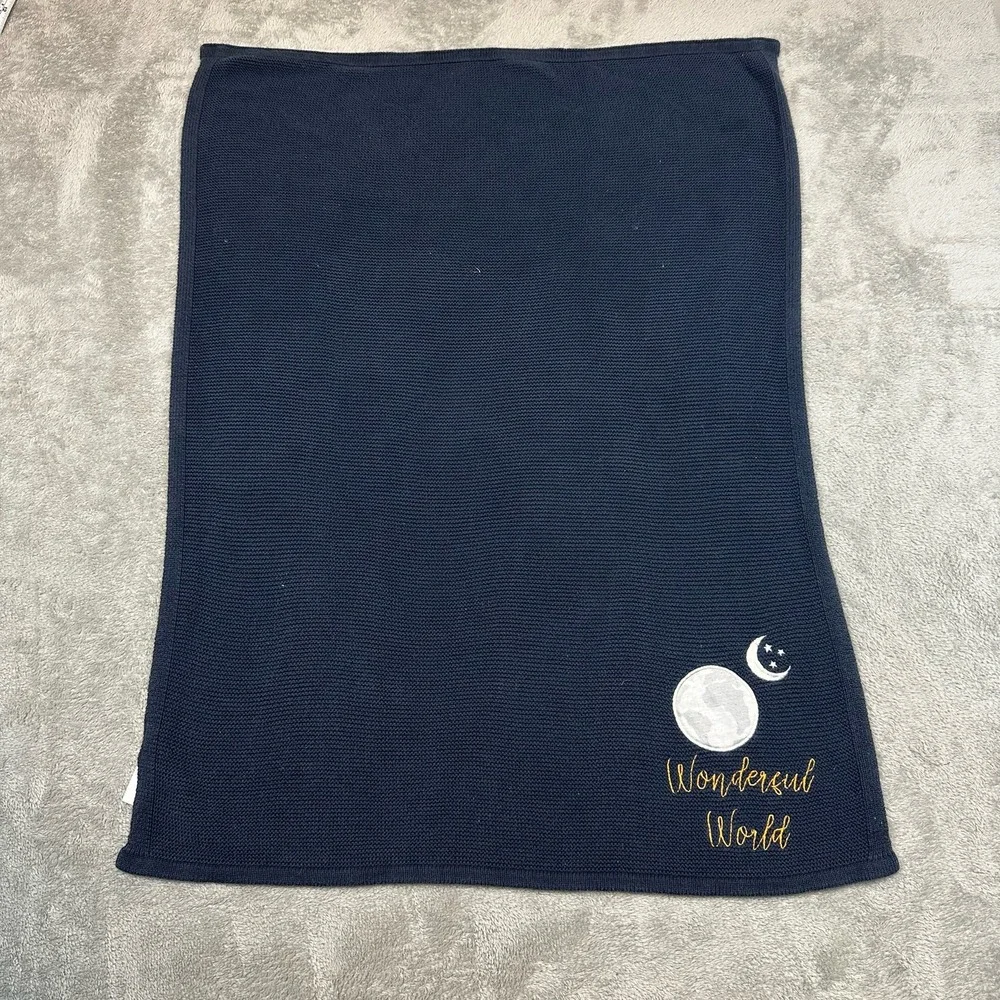 Silver Cloud 100% Cotton Navy Blue 27x35in Knit 